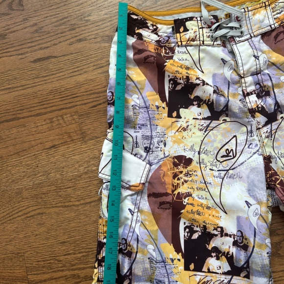 Quiksilver Kelly Slater Signature Board Shorts Swim Trunks Surf Drawstring 34 - Picture 2 of 5